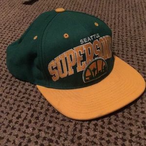 Seattle SuperSonics Mitchell and Nes hat